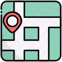 map, navigation, location, direction, gps, place, location-pin