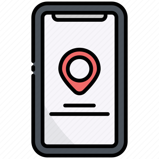Gps, navigation, location, smartphone, direction, location-pin, pin icon - Download on Iconfinder