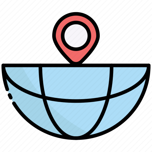 Geolocalization, navigation, location, map, pin, world, location-pin icon - Download on Iconfinder