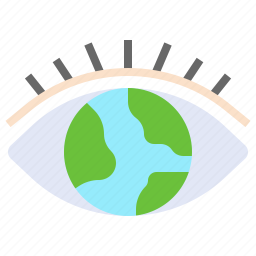 Eye, globe, maps, location, gps icon - Download on Iconfinder