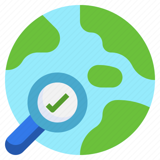 Search, map, magnifying, glass, location, world, grid icon - Download on Iconfinder