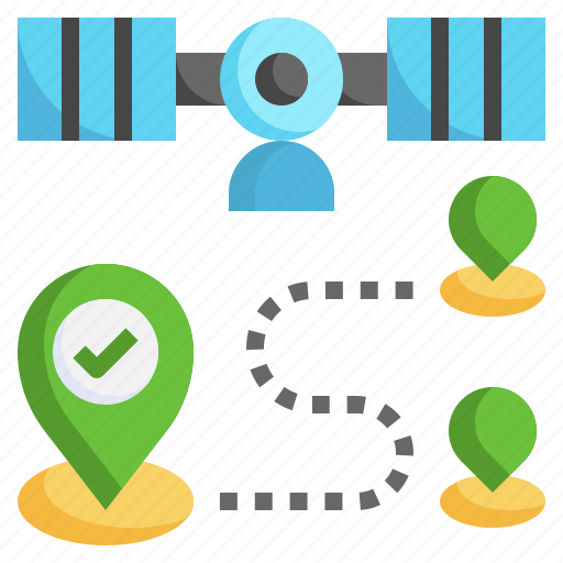 Signal, satellite, maps, location, surveillance, coverage icon - Download on Iconfinder