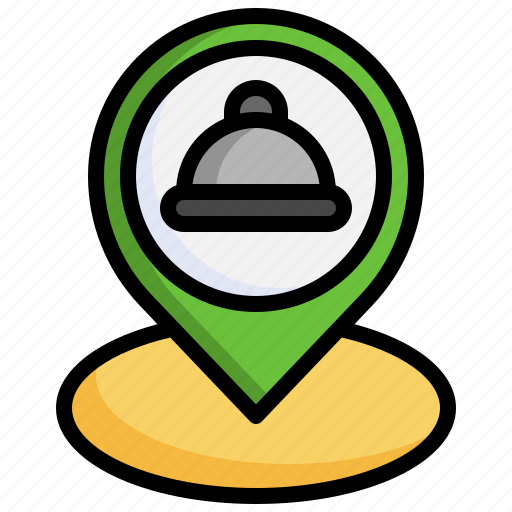 Restaurant, maps, location, map, pointer, point icon - Download on Iconfinder
