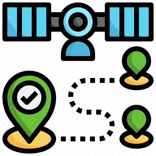 Signal, satellite, maps, location, surveillance, coverage icon - Download on Iconfinder