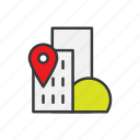 building, city, geo targeting, location, navigation