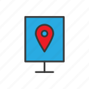 geo targeting, location, navigation, sign board