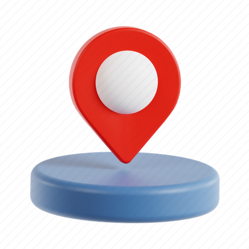 Location pin, location, map, gps, navigation, pin, direction 3D illustration - Download on Iconfinder