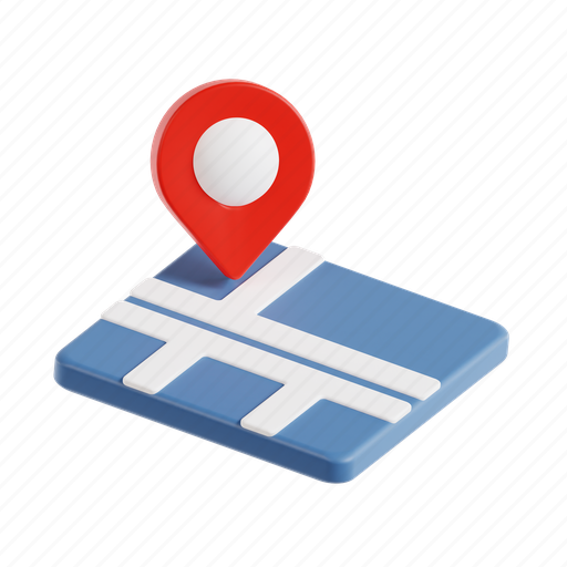 Map, pin, gps, direction, pointer, marker, travel 3D illustration - Download on Iconfinder