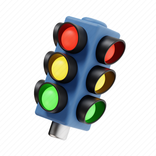 Traffic light, traffic-sign, traffic, light, signal, road, sign 3D illustration - Download on Iconfinder