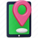 mobile, gps, navigation, location, map, pin, phone 