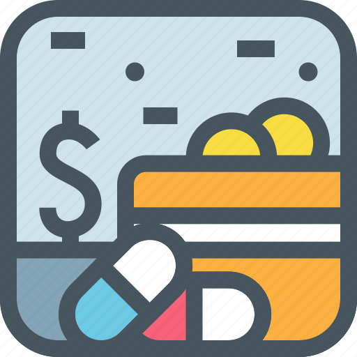 Cash, coverage, credit card, dollar, health, medical, money icon - Download on Iconfinder