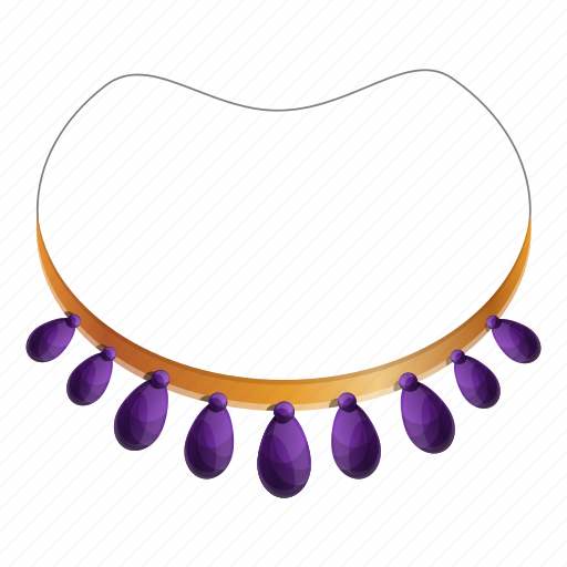 Amethyst, bead, jewelry, necklace, ornament, purple icon - Download on Iconfinder