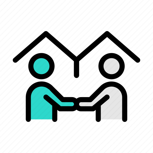 Neighborhood, greeting, people, closeness, house icon - Download on Iconfinder