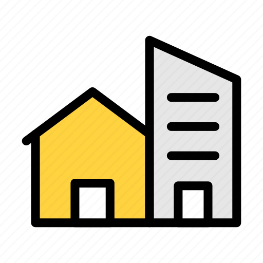Neighborhood, realestate, house, home, building icon - Download on Iconfinder