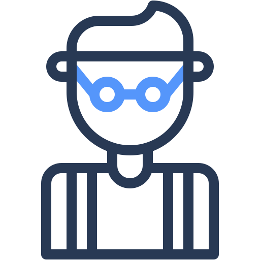 Nerd, glasses, geek, user, man, boy icon - Free download