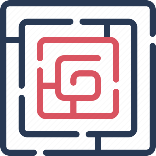 Maze, puzzle, complexity, labyrinth, complex, solution icon - Download on Iconfinder