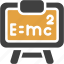 relativity, physics, formula, blackboard, education, math 