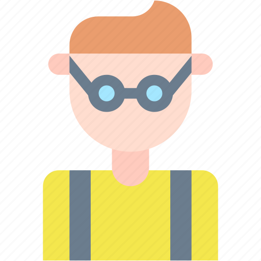 Nerd, glasses, geek, user, man, boy icon - Download on Iconfinder