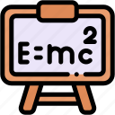 physics, relativity, formula, blackboard, education, math
