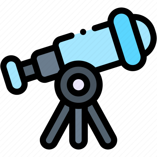 Telescope, astronomy, science, education, observation, stand icon - Download on Iconfinder