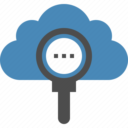Cloud, data, find, internet, magnifier, network, search icon - Download on Iconfinder