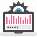 chart, computer, data, monitoring, processing, settings, system