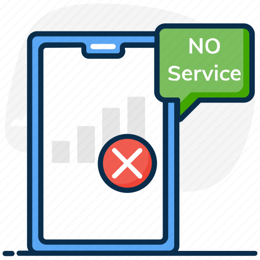 Network signal, no, no service, no signals, no sim card, service, troubleshooting icon - Download on Iconfinder