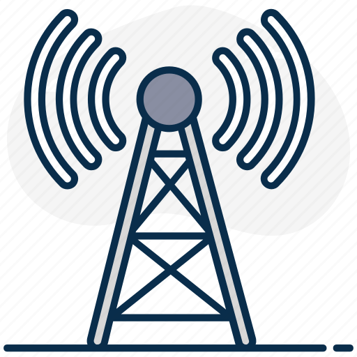 Antenna tower, frequency tower, radio, radio tower, signal tower, tower, wireless tower icon - Download on Iconfinder