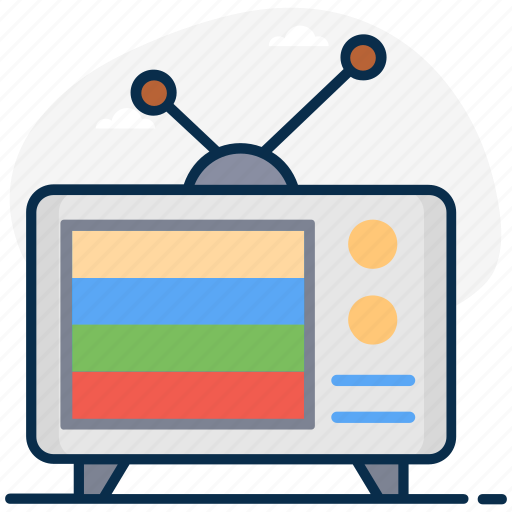 Broadcast media, retro screen, retro tv, television, tv antenna, vintage tv icon - Download on Iconfinder