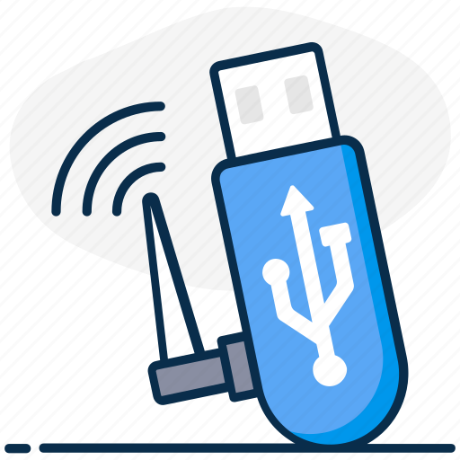 Connected usb, internet, portable internet device, usb, usb flash, usb internet, usb modem icon - Download on Iconfinder