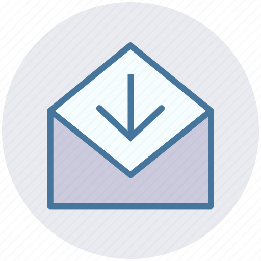 Arrow, e-mail, envelope, letter, mail, message, receive icon - Download on Iconfinder