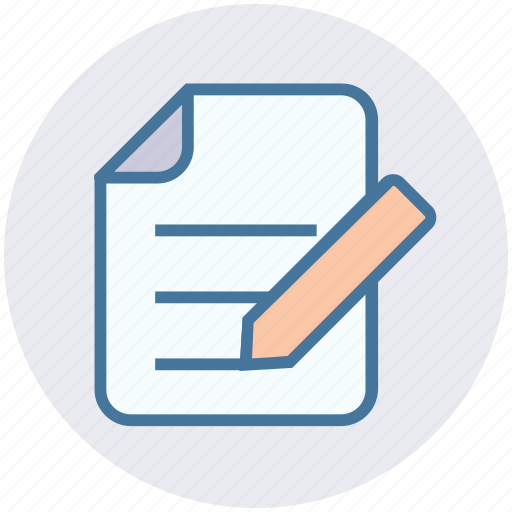 Business, document, edit, file, page, paper, pencil icon - Download on Iconfinder