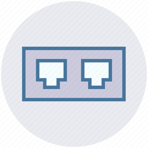 Cable, connection, ethernet, internet, network, ports, telephone icon - Download on Iconfinder