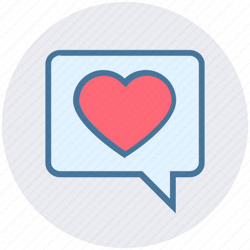 Chat, communication, heart, like, love, message icon - Download on Iconfinder