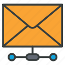 network, mail, communication, message, send, envelope