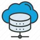 cloud, database, network, file, forecast, storage