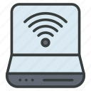 laptop, wifi, wireless, network, router