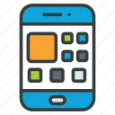 mobile, menu, communication, call, device