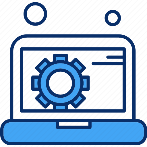 Cog, gear, laptop, setting icon - Download on Iconfinder
