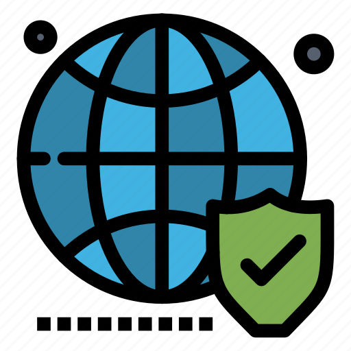 Globe, secure, shield, website, world icon - Download on Iconfinder