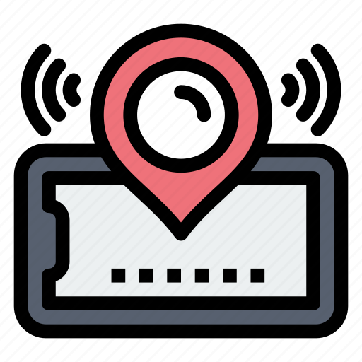 Cinema, location, map, pin, ticket icon - Download on Iconfinder