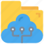 cloud, data, document, folder, network 