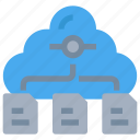 cloud, data, database, file, network, storage