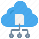 cloud, data, file, network, storage