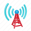 internet, service, provider, illustration, tower, antenna, metal, signal, network 