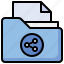 folder, document, file, storage, share 
