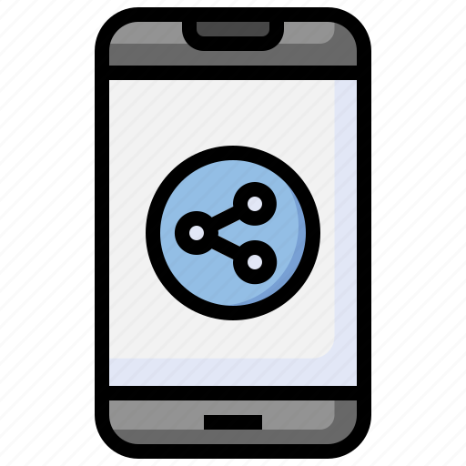 Mobile, network, smartphone, share icon - Download on Iconfinder