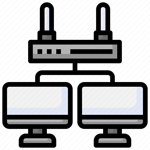 Wifi, router, computer, connectivity, network icon - Download on Iconfinder