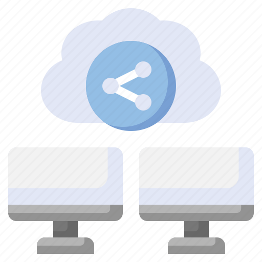 Cloud, computing, share, networking, monitor icon - Download on Iconfinder
