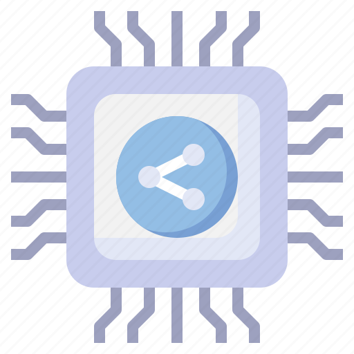 Cpu, processor, electronics, chip, networking icon - Download on Iconfinder